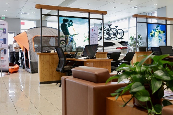 interior of thompsons toyota of placerville